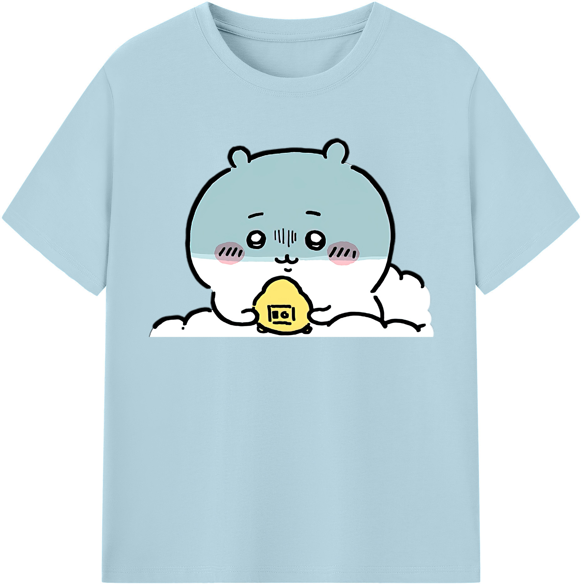 （画像用） ちいかわ ちいかわ Chii-kawa chiikawa 綿100％半袖Tシャツ（フロントプリント）